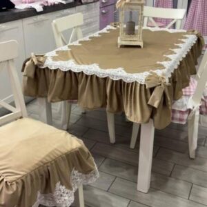 Tovaglia e Copricuscino Sedia in velluto